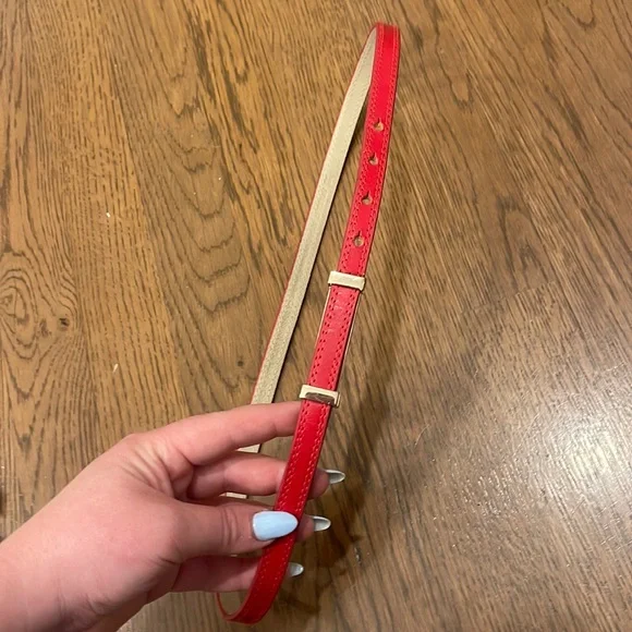BCBGMaxAzria | Accessories | Bcbg Red Thin Belt | Poshmark display picture 1